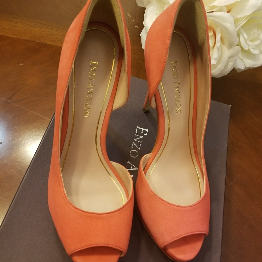 Enzo Angiolini suede high heels